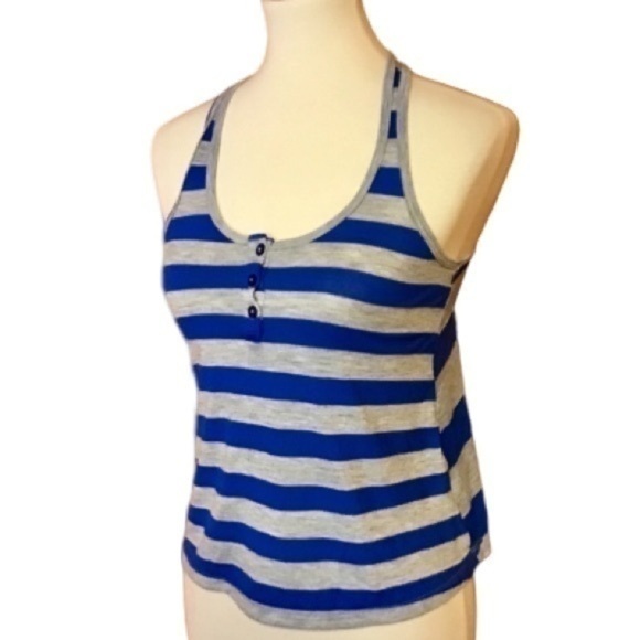 3 for 20 $ bundle Pacsun Striped racer back C & S XS tank top - Picture 1 of 8